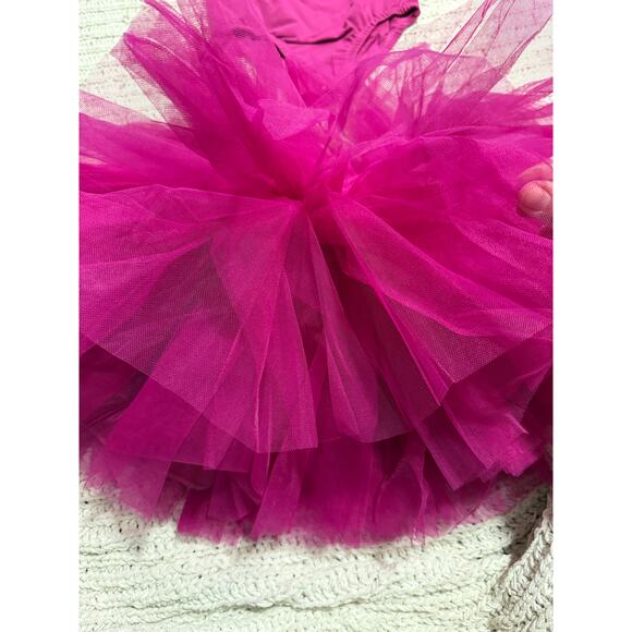 NWT Dollcake Dress Sugar Plum Tutu Leotard Set Girls Sz 7 Pink Floral Applique - Picture 15 of 15
